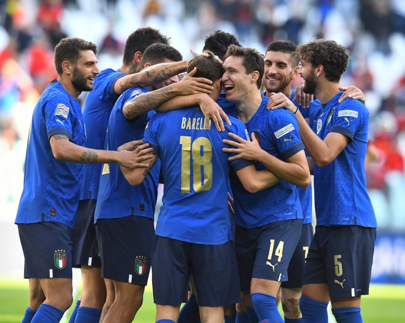 Chiellini's Signed Match Shirt, Italy-Belgium 2021