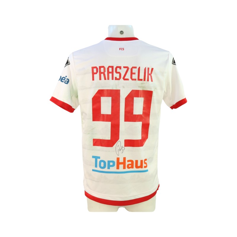 Maglia Praszelik unwashed Sudtirol vs Mantova 2024 - Autografata