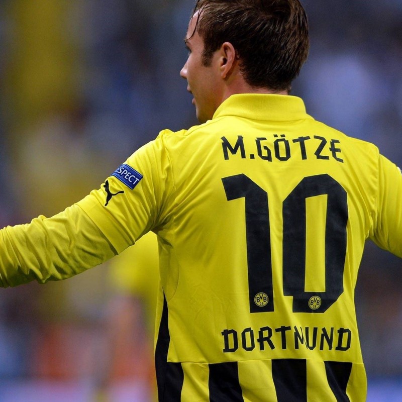 Gotze's issued shirt, 2013 Champions League Final, Bayern Munich-Borussia Dortmund