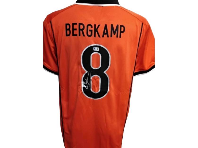 Maglia replica Bergkamp Olanda, 1998- Autografata