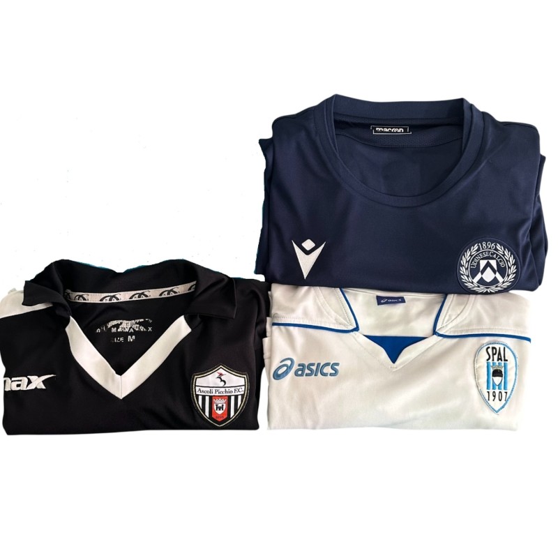 Collection of Three Serie A and Serie B Teams' Training Shirts