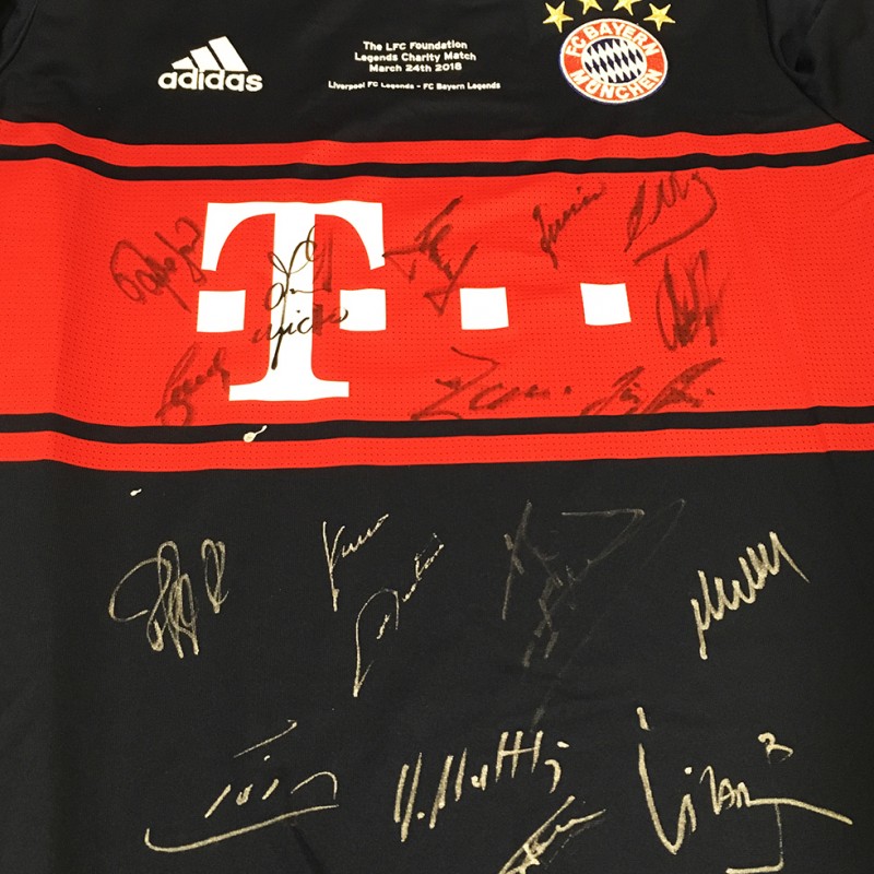 Bayern Munich Legends Signed Shirt from LFC Legends Match 2018