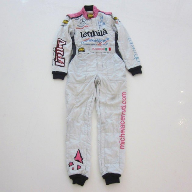 Michela Cerruti F3 race worn suit - signed