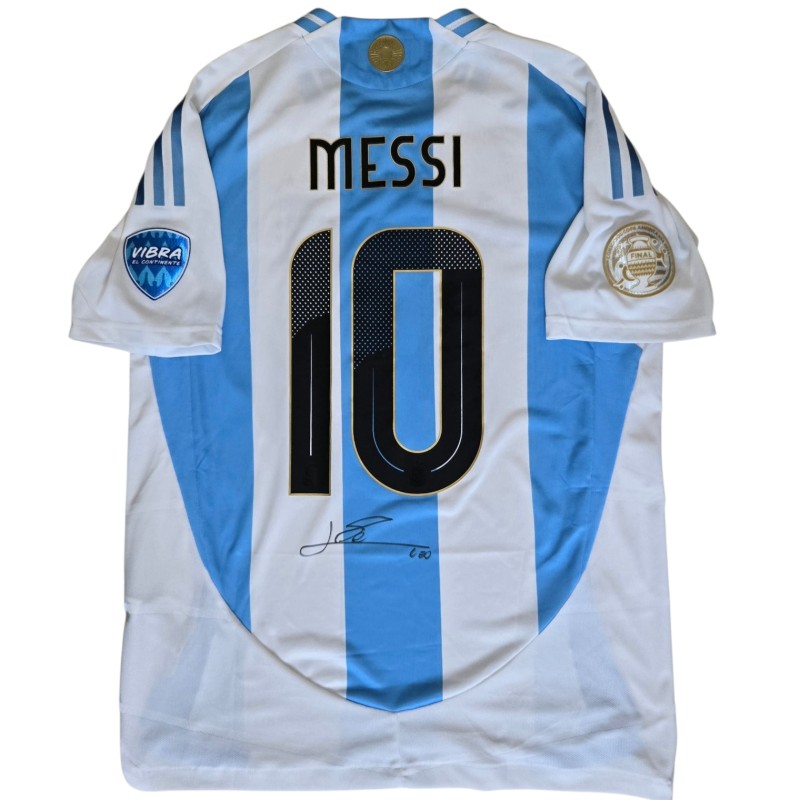 Maglia Gara Messi Argentina vs Colombia, Finale Copa America 2024 - Autografata