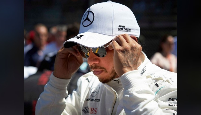 Official Mercedes Cap - Signed by Hamilton