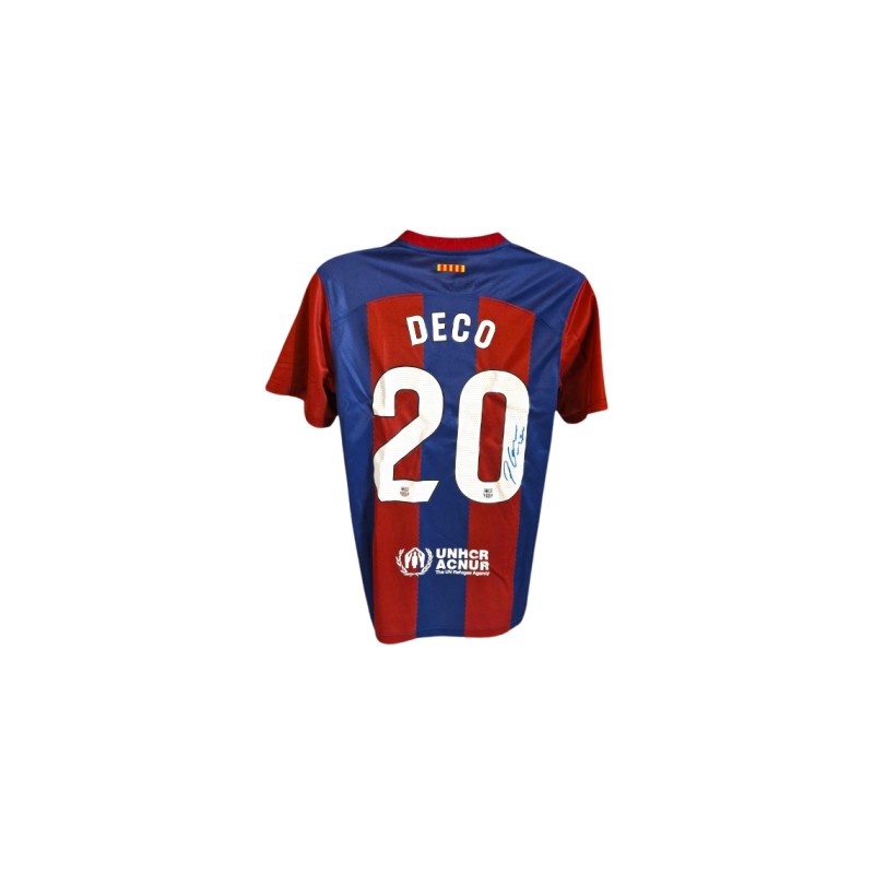 Deco's FC Barcelona 2023/24 Signed Replica Shirt