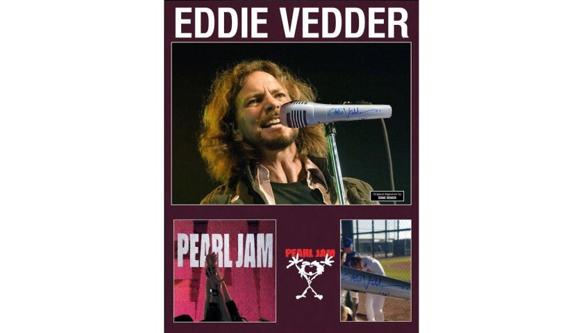 Eddie Vedder Hand Signed Microphone