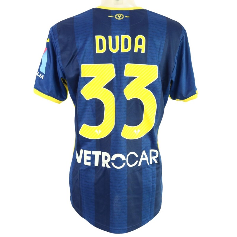 Maglia Duda unwashed Hellas Verona vs Fiorentina 2024