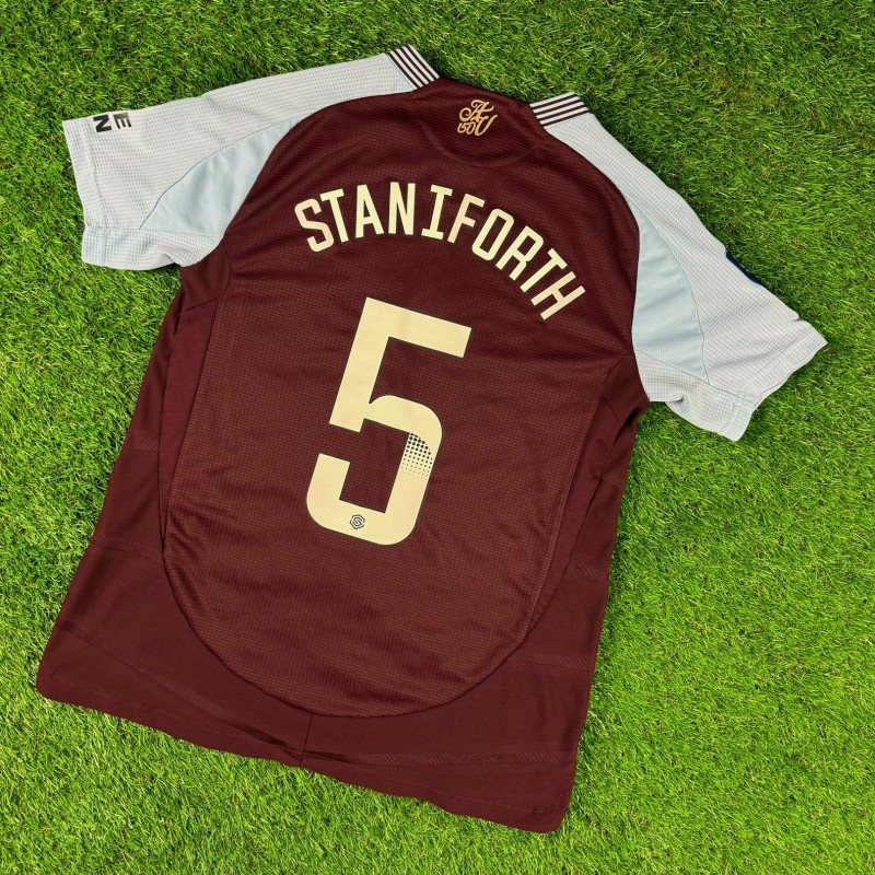 Lucy Staniforth Aston Villa 2024–25 Official Player-Worn Home WSL Football Shirt