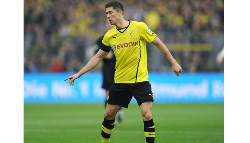 Maglia ufficiale Lewandowski Borussia Dortmund, 2013/14 - Autografata