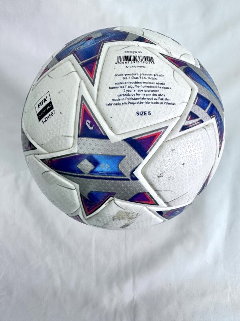 Milan vs PSG Official Unwashed Match-Ball, UCL 2023