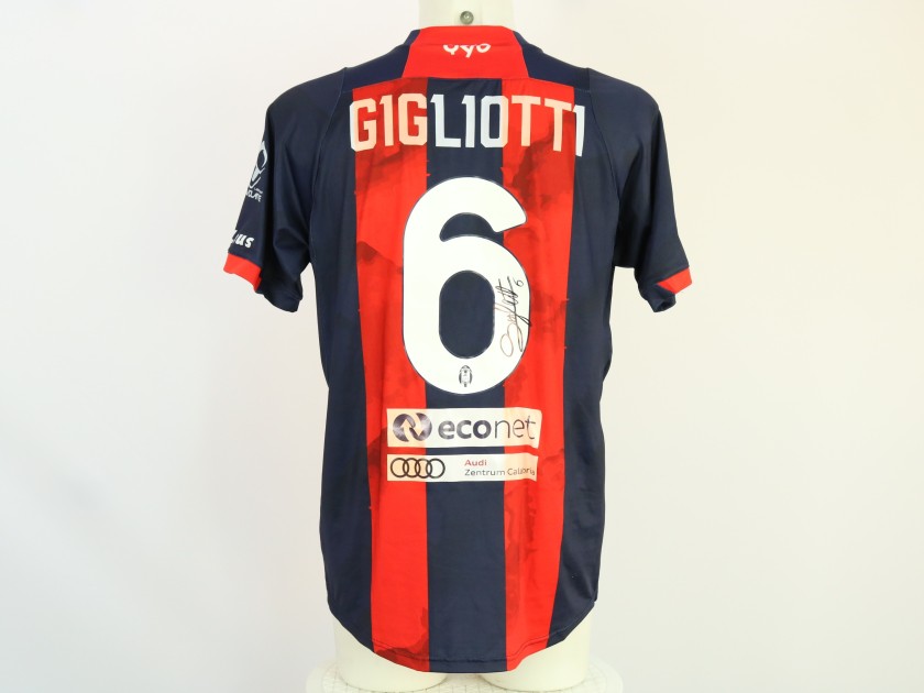 Maglia Gigliotti Crotone, indossata 2023/24 - Autografata