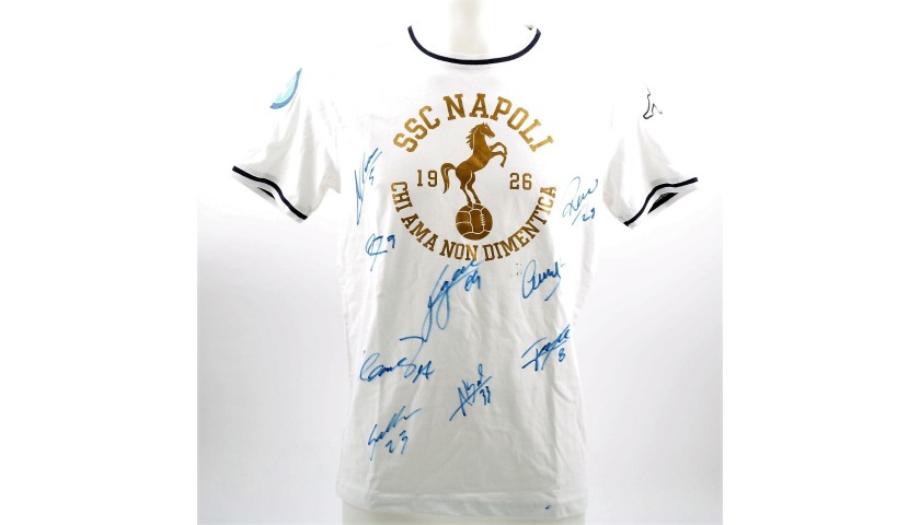 Official SSC Napoli 2015/16 T-Shirt - Signed by the Players