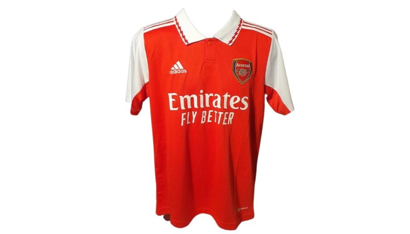 Thierry Henry Red Arsenal Autographed 2019-20 adidas Jersey