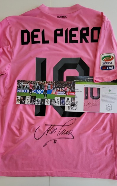 デルピエロ サイン入り ユベントス 2011-12 ホームシャツ Del Piero Official Juventus Shirt, 2011/12 - Signed by the players