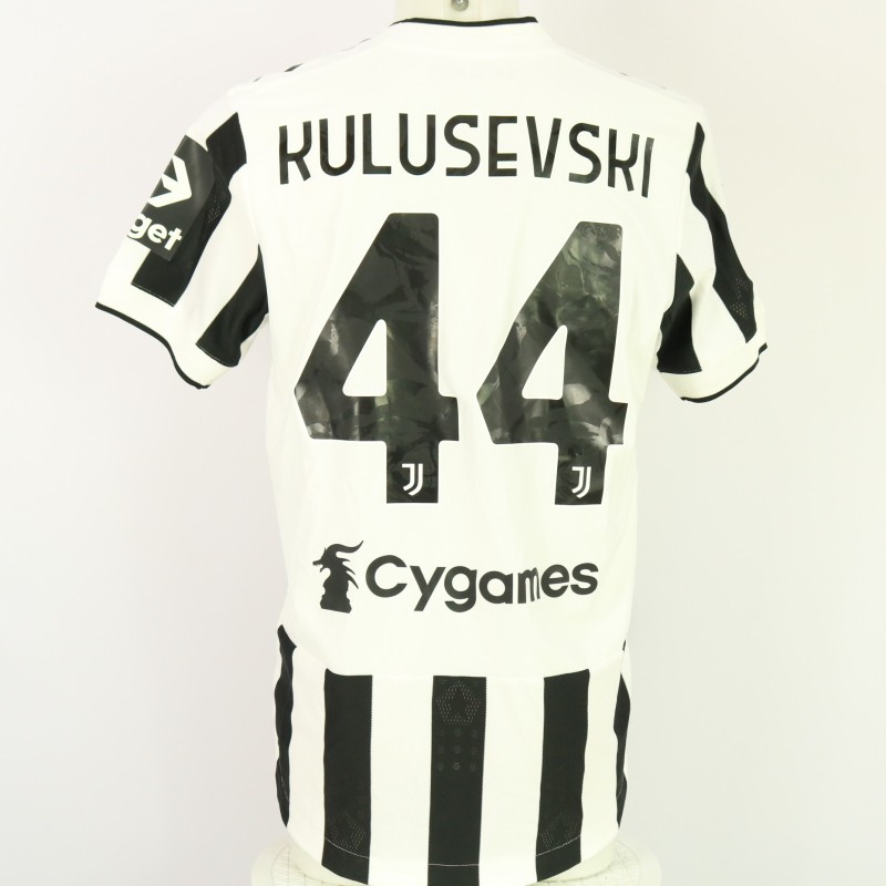 Kulusevski's Juventus Match Shirt, Serie A 2021/22