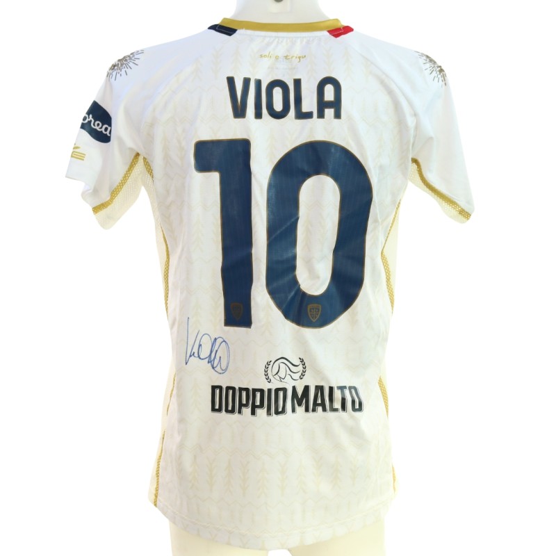 Viola's Signed Unwashed Shirt, Genoa vs Cagliari 2024