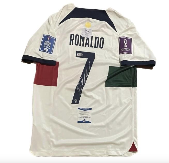 Cristiano Ronaldo Portugal World Cup 2022 Signed Shirt