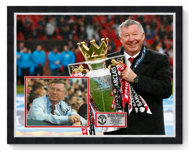 Sir Alex Ferguson Manchester United Signed Display