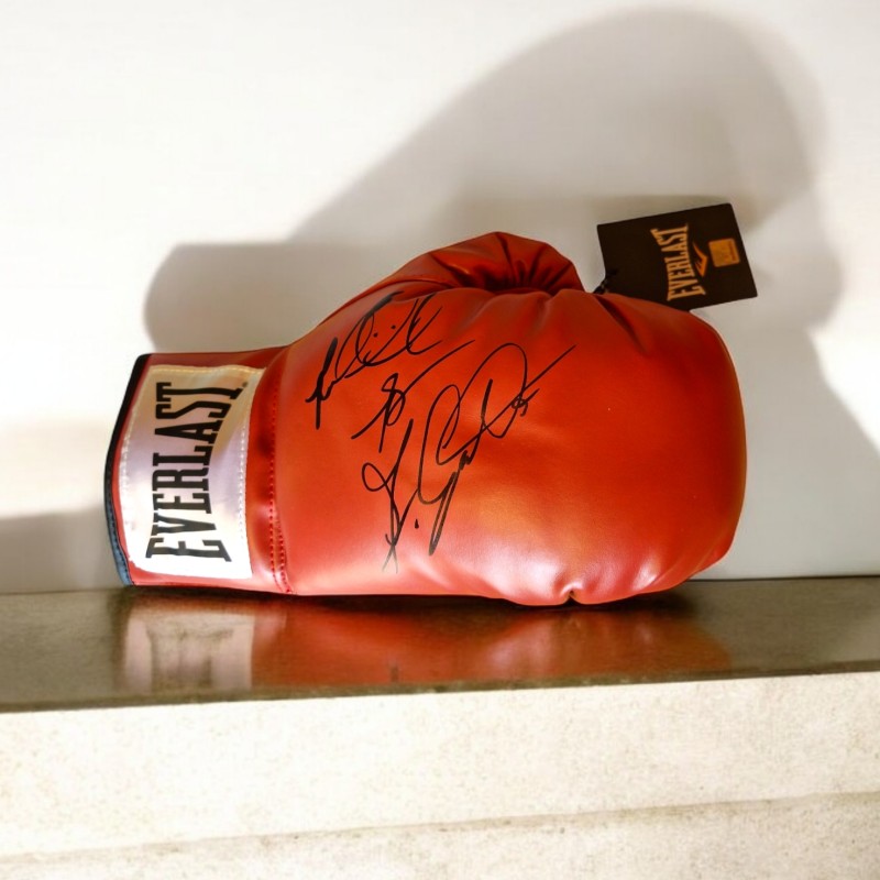 Andrew Golota and Riddick Bowe Signed Boxing Glove