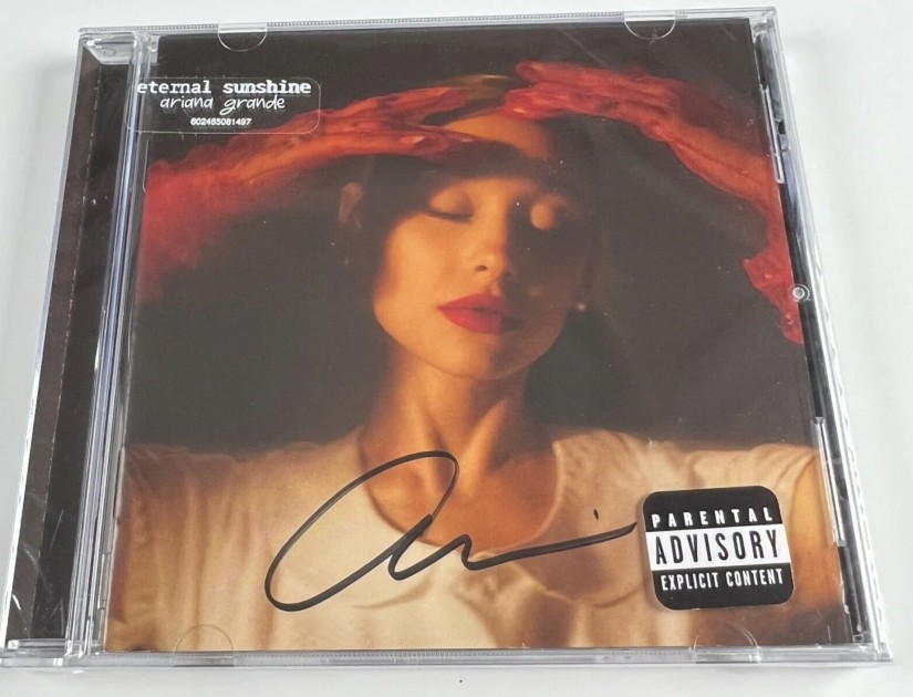 Ariana Grande's "Eternal Sunshine" Signed CD Booklet