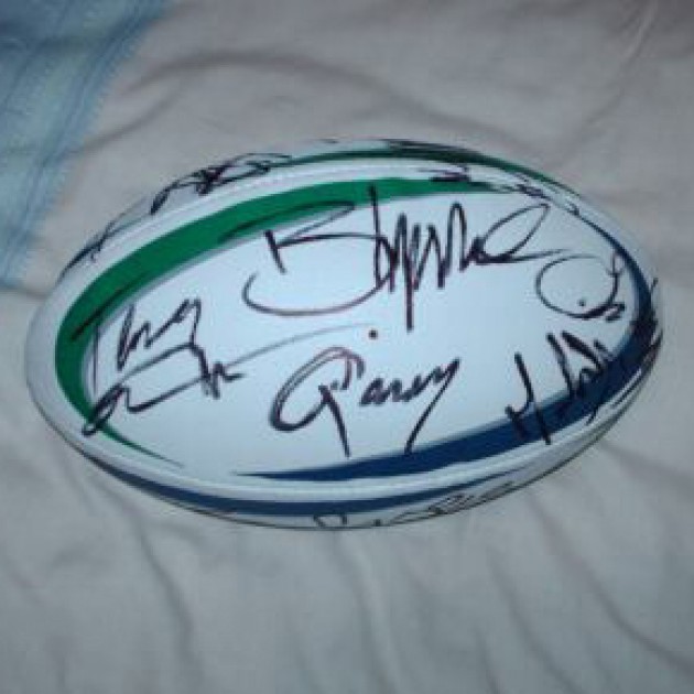 Rugby ball signed by members of the 2007 Australia squad