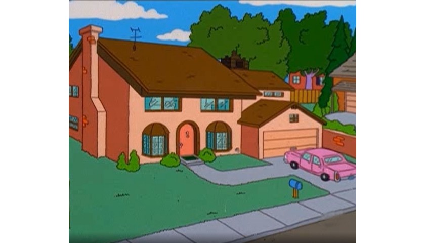 The Simpsons - Original Drawing of the Simpson's House