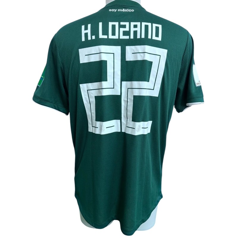 Lozano's Issued Shirt, Germany vs Mexico WC 2018