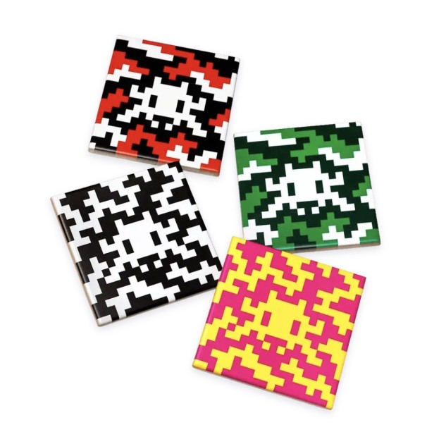 Camo Space Tiles (Set of 4) by Invader