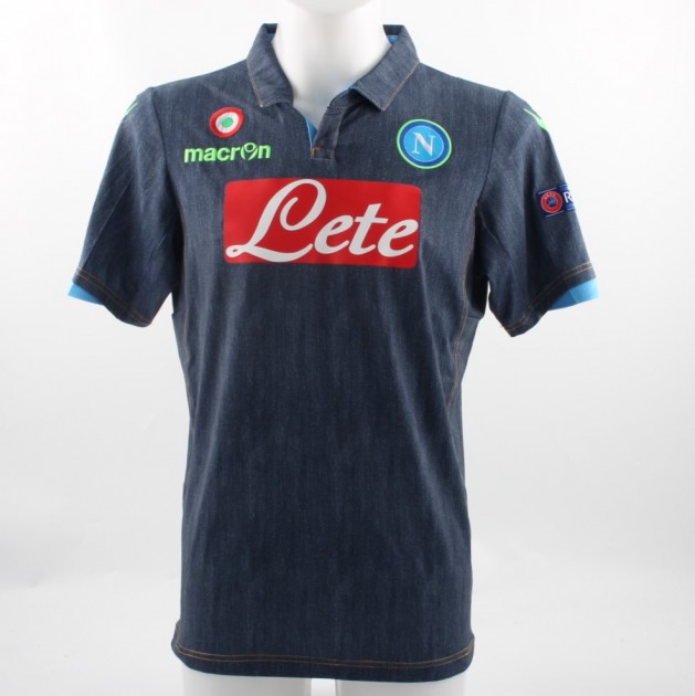 Hamsik Napoli shirt, issued/worn E.League 14/15 - CharityStars