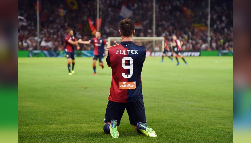 Piatek's Official Genoa Shirt, 2018/19 - Signed