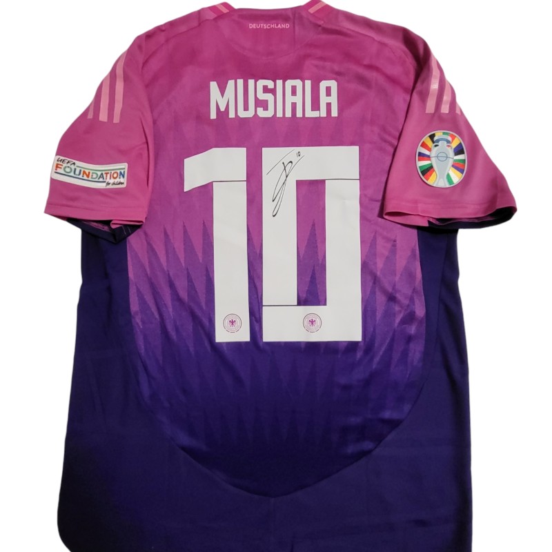 Musiala's Germany vs Hungary Signed Issued Shirt, EURO 2024