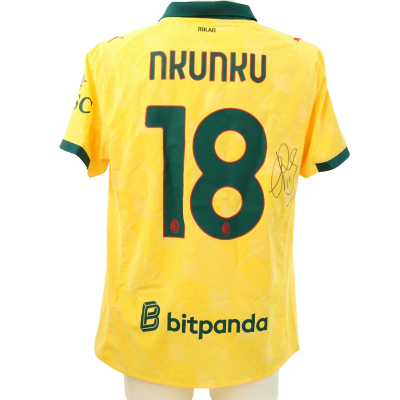 AC Milan Third Shirt Kit – Customized with Christopher Nkunku’s No. 18