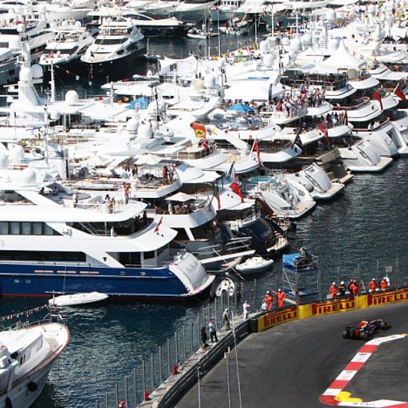 Meet the F1 driver Felipe Nasr as you attend the Monaco Grand Prix on a luxurious yacht