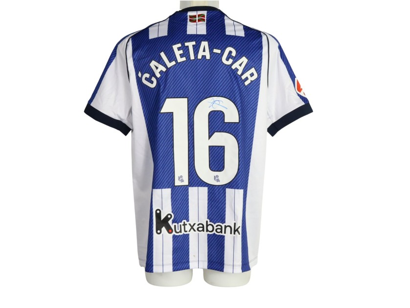 Caleta-Car's Signed Unwashed Shirt, Real Sociedad vs Oviedo 2026