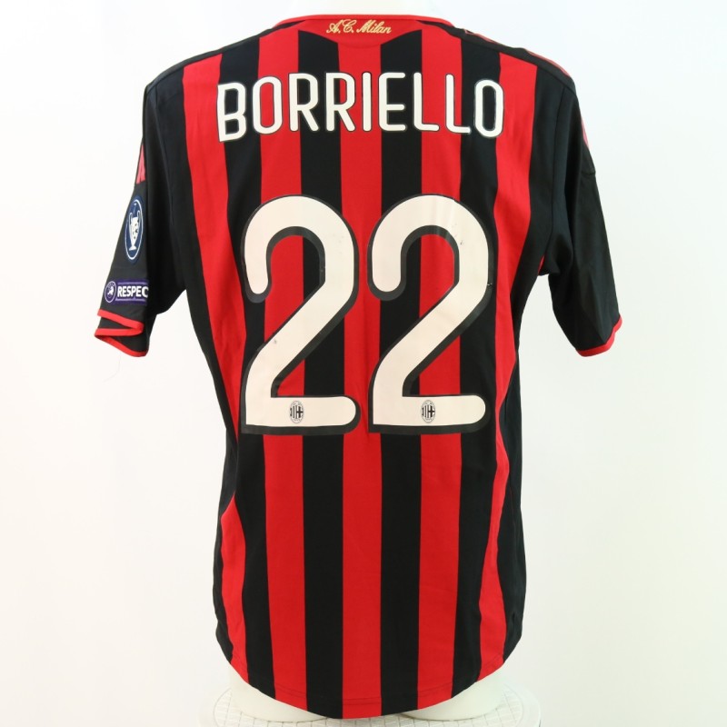 Borriello's Milan Match-Issued Shirt, UCL 2009/10