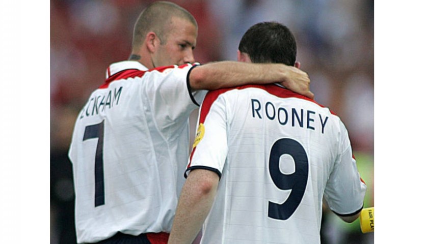 UMBRO ENGLAND 2006 AWAY `ROONEY` JERSEY RED - Soccer Plus