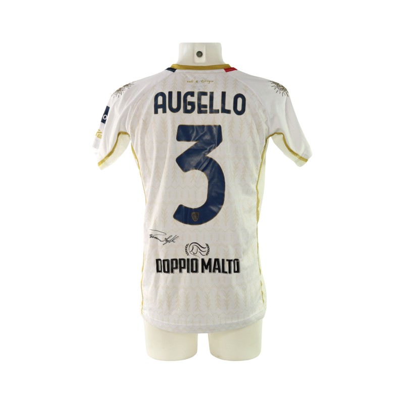 Augello's Venezia vs Cagliari Signed Unwashed Shirt, 2024