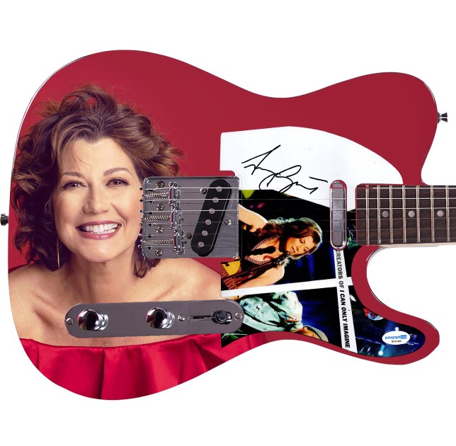 Chitarra con grafica personalizzata "Gleaming Grace" firmata da Amy Grant