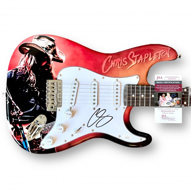 Chris Stapleton Signed Custom Wrapped Electric Guitar Charitystars 