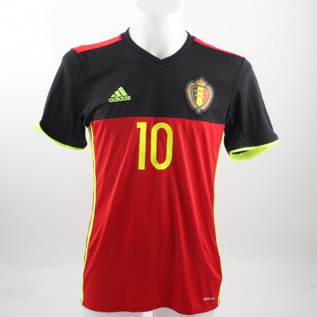 Match worn Hazard shirt, Belgium-Italy friendly match 11/13/2015