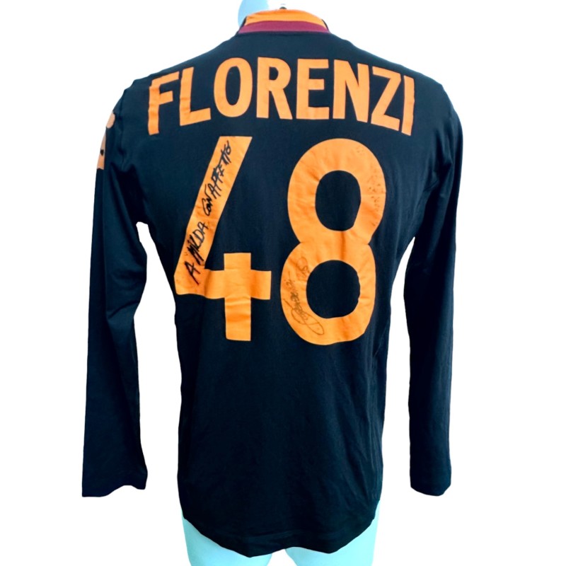 Florenzi's Roma Signed Match-Issued Shirt, 2012/13