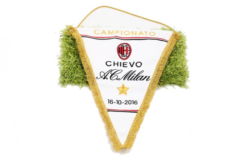 Official Serie A 2016/17 Season Pennant of the Chievo-Milan Match