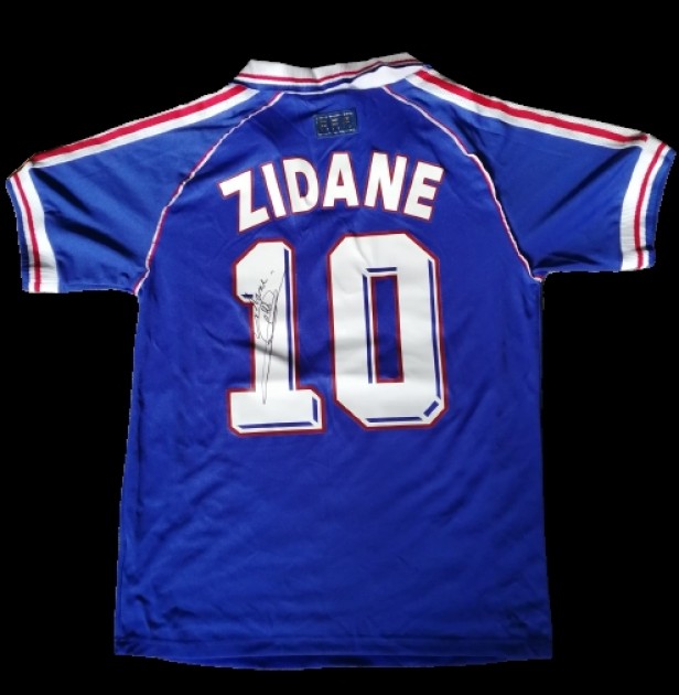 La maglia di Zidane per la Francia 2022/23 firmata e incorniciata -  CharityStars