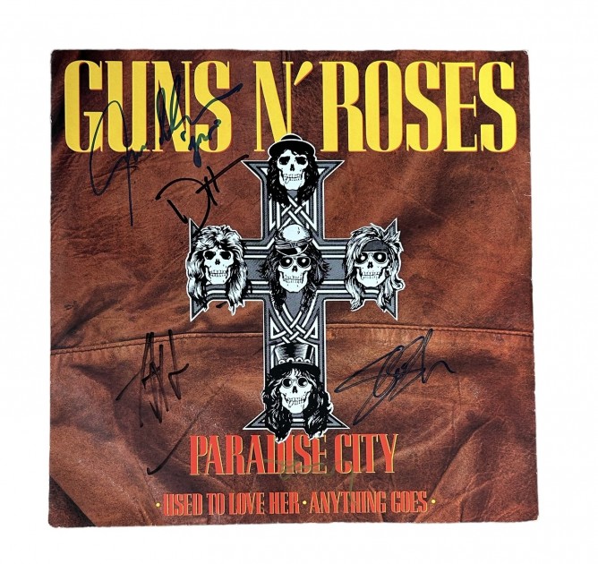 Guns N Roses Signed Paradise City 12 Vinyl Charitystars