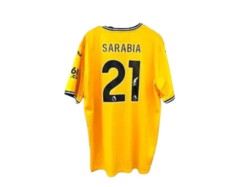 Maglia ufficiale autografata di Pablo Sarabia Wolverhampton Wanderers 2023/24