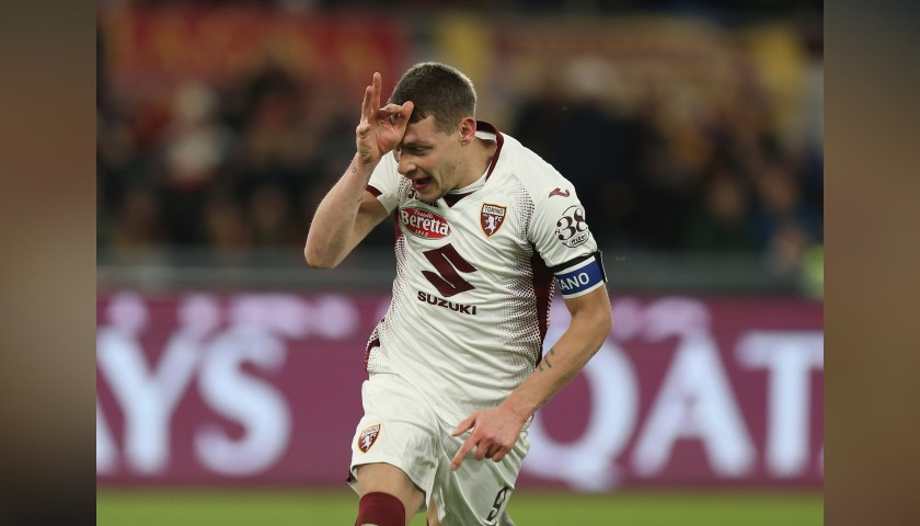 Belotti's Torino Signed Match Shirt, 2019/20