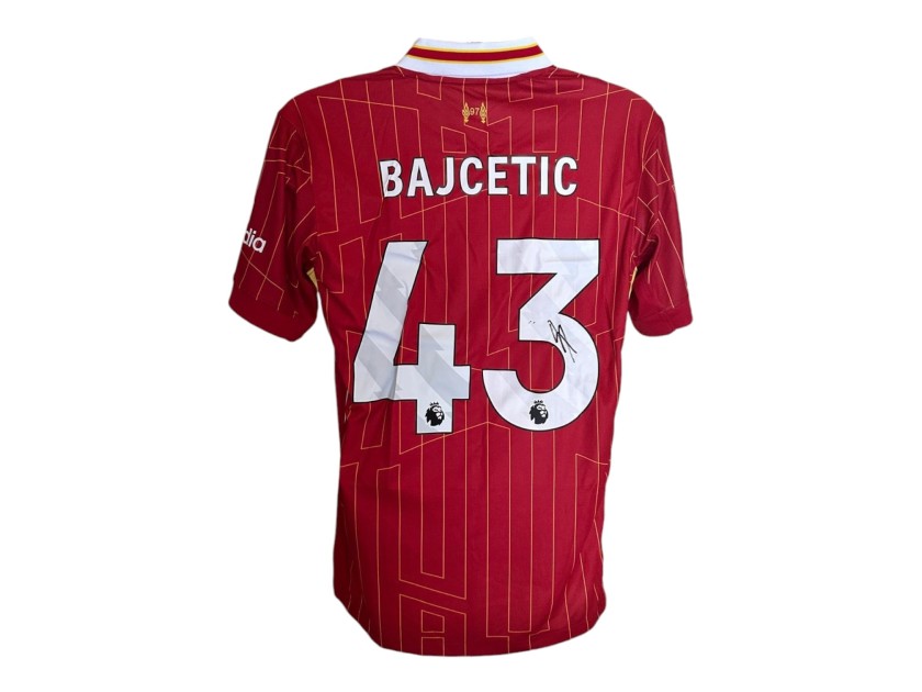 Stefan Bajcetic's Liverpool 2024/25 Signed Replica Shirt