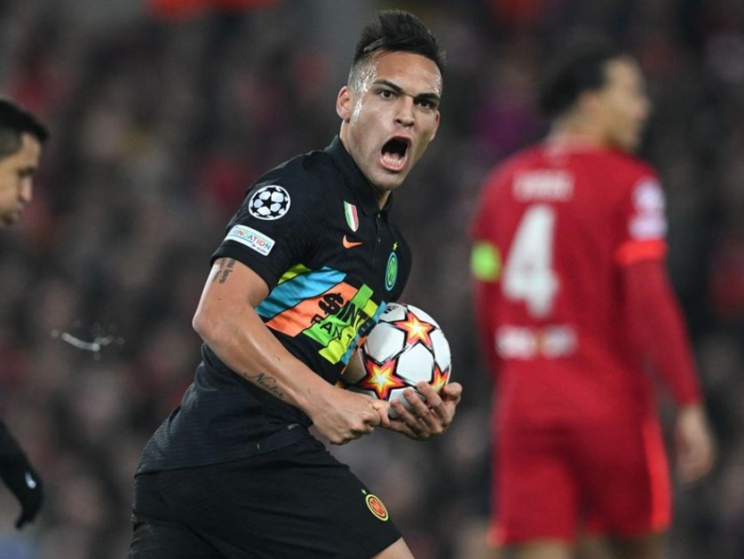 Maglia ufficiale Lautaro Inter, 2021/22 - Autografata