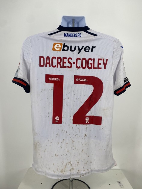 Josh Dacres-Cogley's Bolton Wanderers Signed Match Worn Shirt, vs Blackpool 